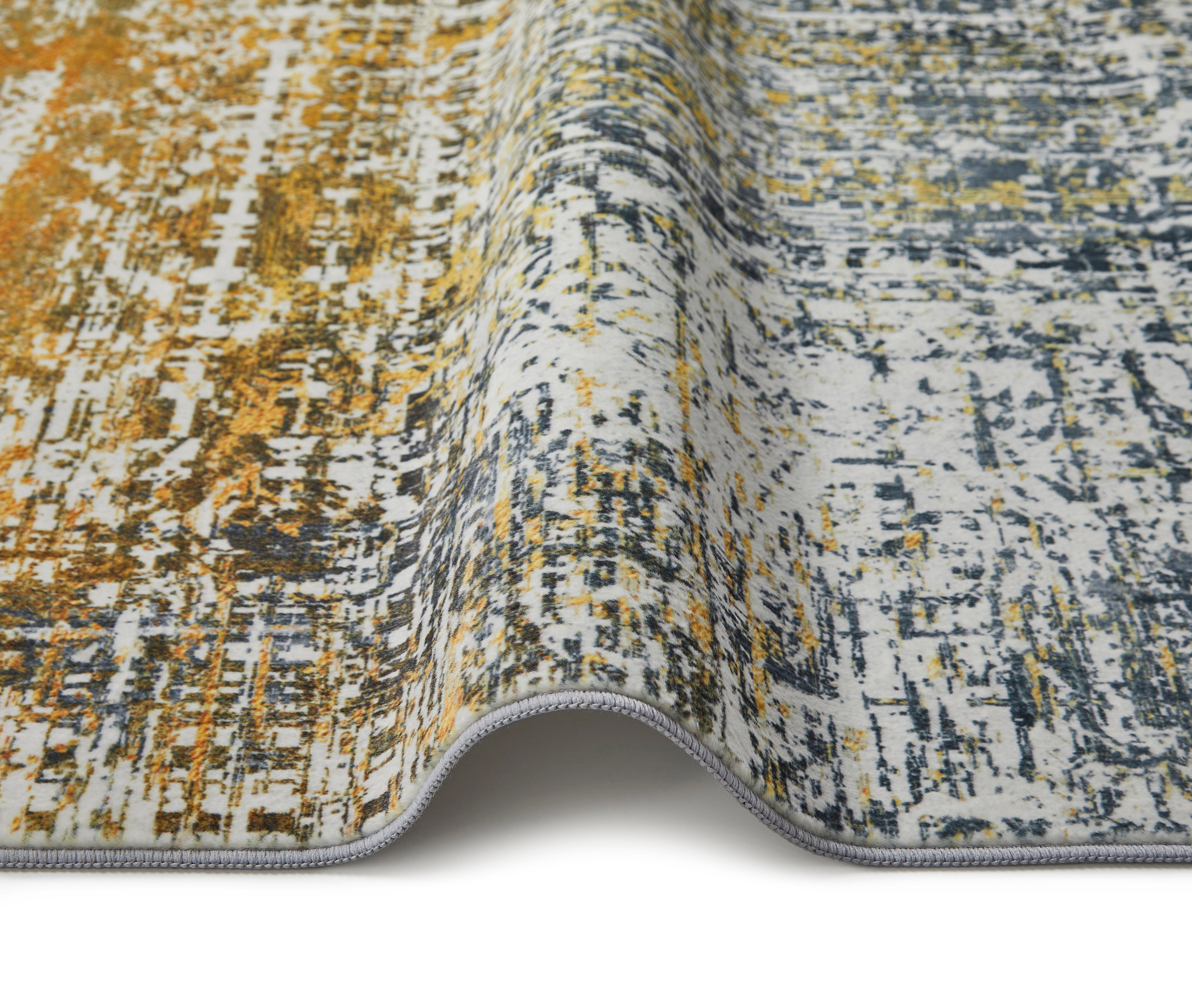 Concept Looms Lux Washable LUX06 Blue Copper Rug